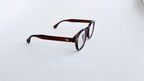 Rame ochelari Pătrate Moscot Style maro transparent, design clasic pentru ochelari cu lentile clare.