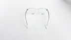 Rame ochelari Ovale Vintage transparente, cu lentile clare, design discret și elegant pentru ochelari de soare sau vedere.
