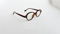 Rame ochelari Retro Style cu lentile transparente și finisaj havana, design vintage elegant pentru ochelari de vedere.