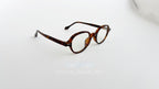 Rame ochelari Retro Style cu lentile transparente și finisaj havana, design vintage elegant pentru ochelari de vedere.