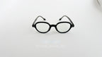 Rame ochelari Retro Style negre cu lentile transparente, design clasic și elegant pentru ochelari de vedere.