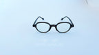 Rame ochelari Retro Style negre, cu lentile transparente, design vintage unisex pentru ochelari de vedere.