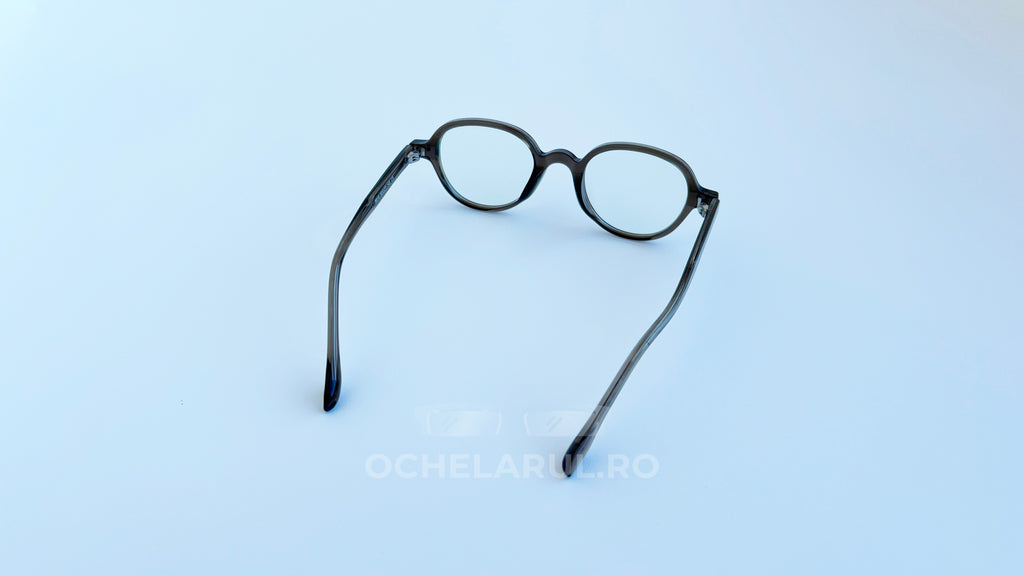 Rame ochelari Retro Style negre cu lentile transparente, design clasic și elegant pentru ochelari de vedere.