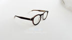 Rame Ochelari Rotunde Groase cu lentile transparente, culoare visinie, design retro elegant.