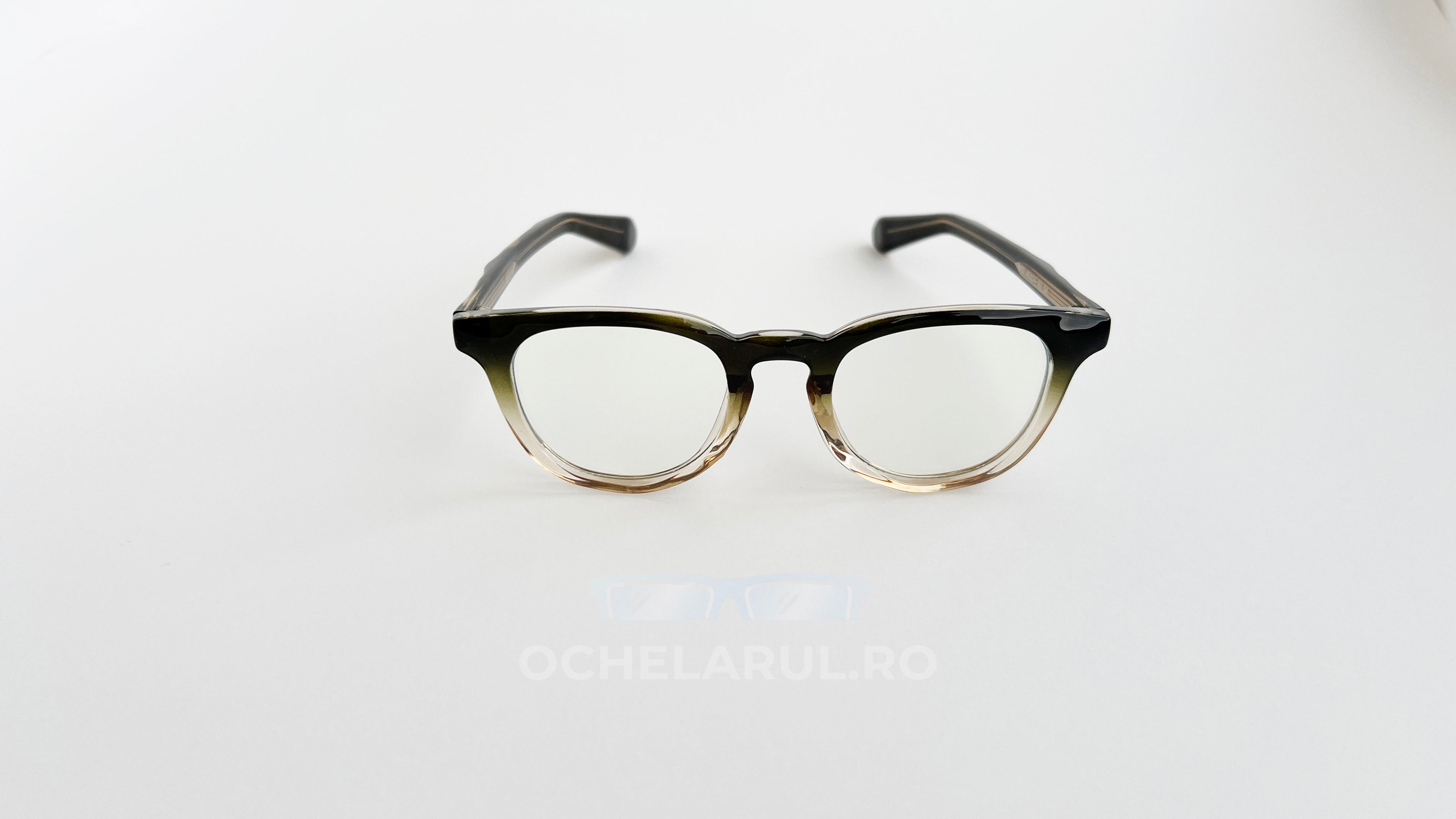 Ochelari de vedere cu rame stil clasic în nuanțe degrade de verde, model Rame ochelari Stil Clasic.